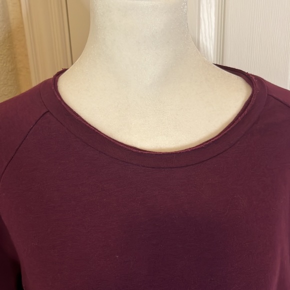 Caslon Maroon Rolled Neck Sweatshirt - Picture 2 of 8